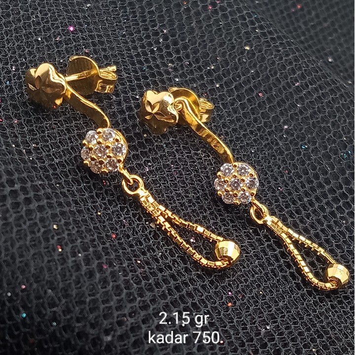 Anting Emas 17 K - 2.15 gr Kadar 750 - 2140