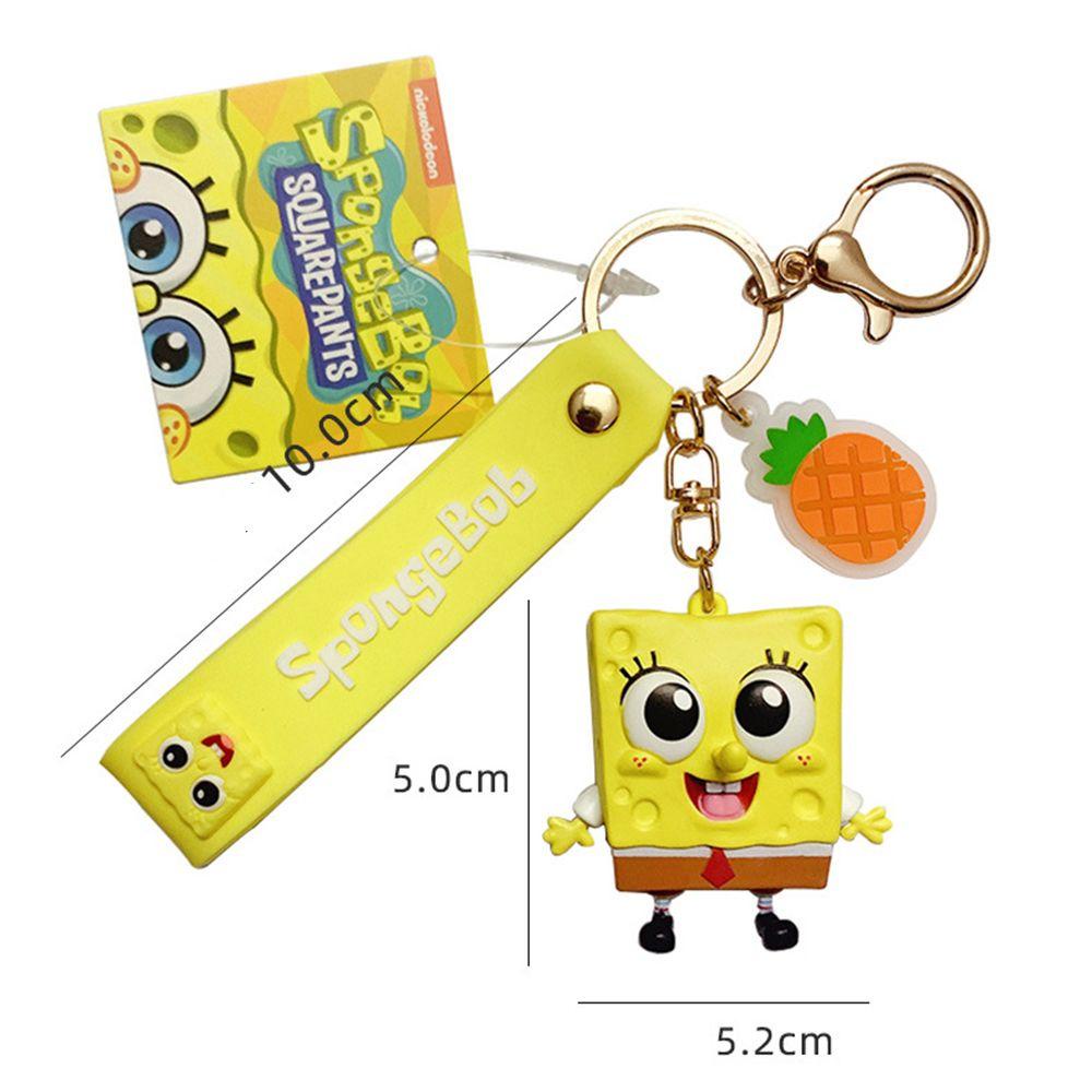 [Elegan] Kartun Gantungan Kunci Perempuan Kunci Gesper Krabs Bos Patrick Star Hadiah Ransel Liontin Squidward Key Lanyard