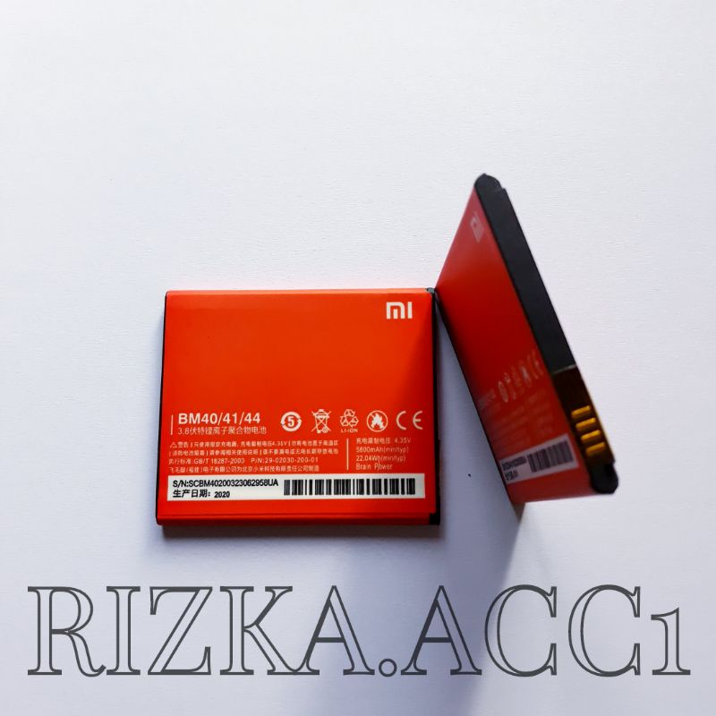 Baterai Batre Hp Xiaomi Redmi 1S / Redmi 2 / Redmi 2 Prime / Redmi 2S BM44 BM41 BM40 Battery Hp