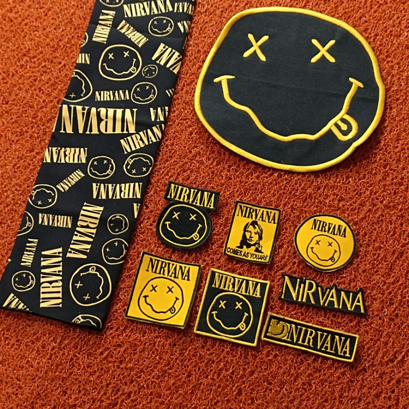 Backpatch bordir NIRVANA Satu Set free Slayer Bandana Best Seller