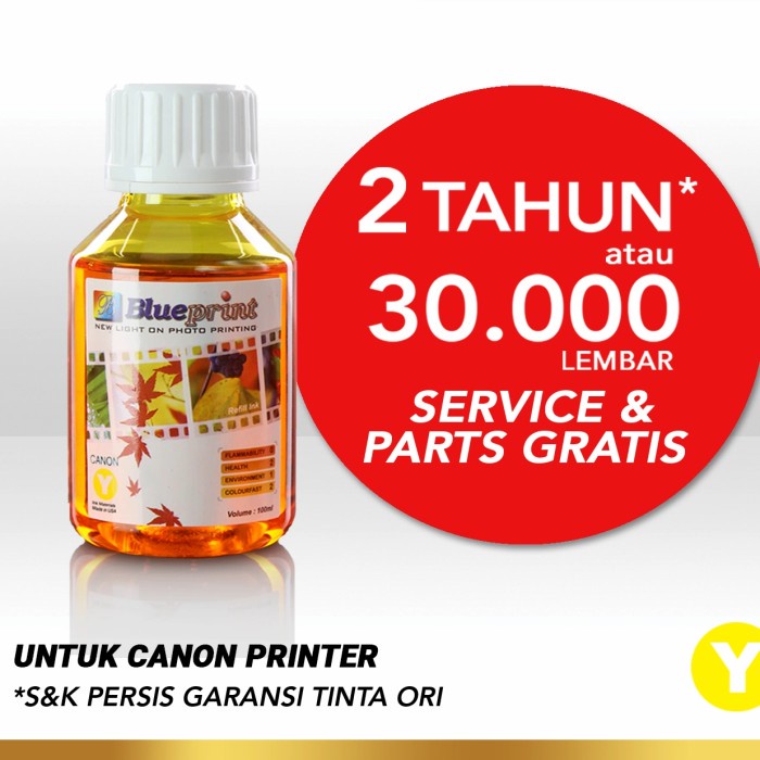 TINTA CANON BLUEPRINT REFILL 100ML FOR PRINTER CANON ORIGINAL - Hitam