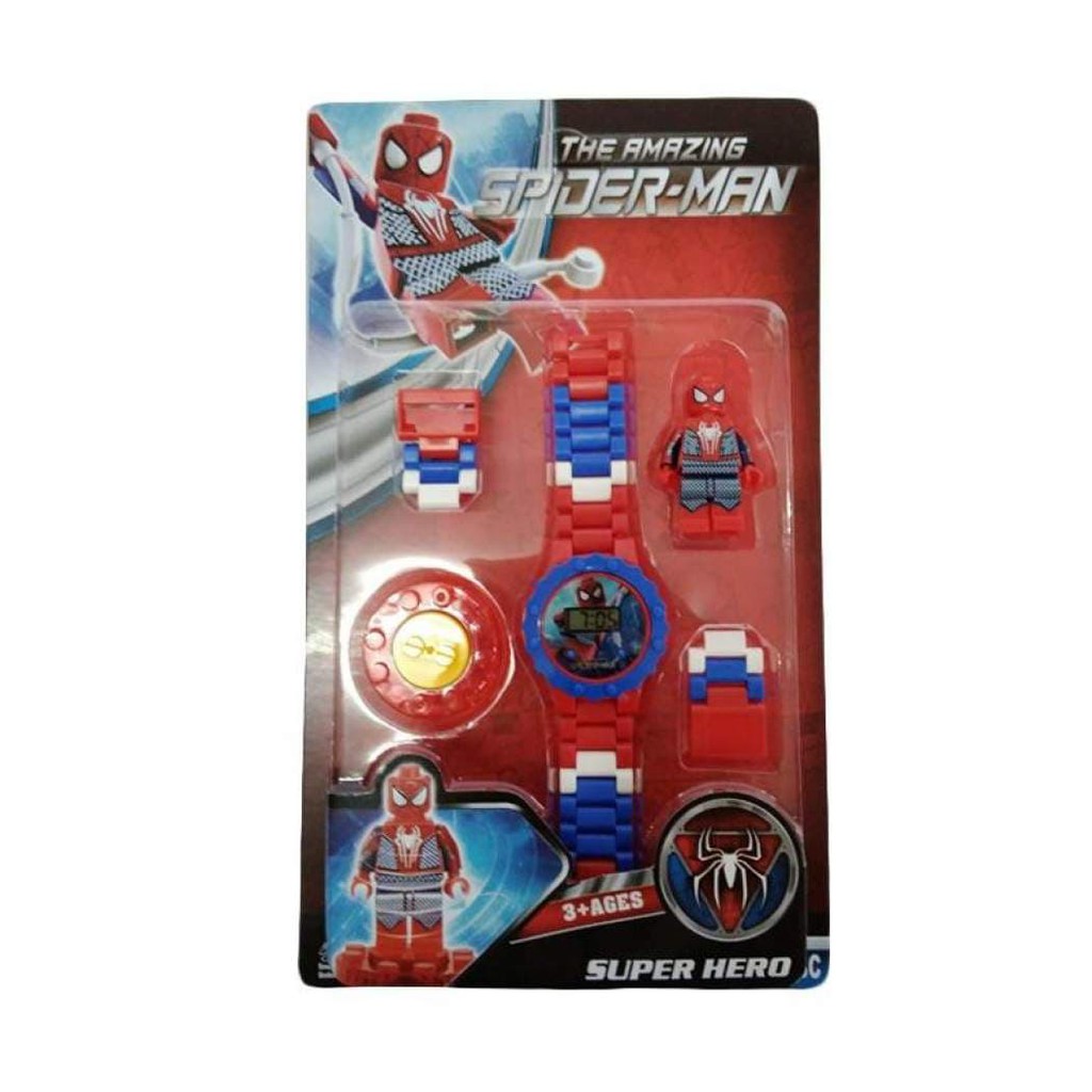 Jual JAM TANGAN ANAK LEGO SPIDERMAN DIGITAL MAINAN EDUKASI ANAK MURAH Low Price!