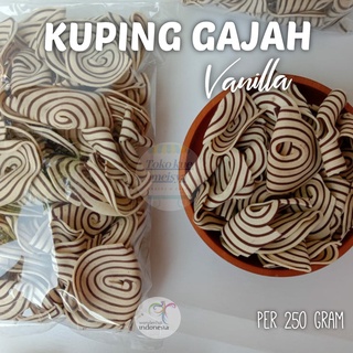 KUPING GAJAH/KERIPIK KUE KUPING GAJAH TERLARIS RASA VANILA 250 GR