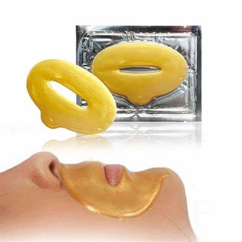 [25pcs] Masker Bibir Emas 24K untuk Memerahkan Melembabkan Bibir dan Menyembuhkan Bibir Pecah