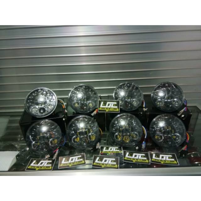 Lampu Daymaker 16 led 5.7 inchi import lampu depan daymaker 16 led