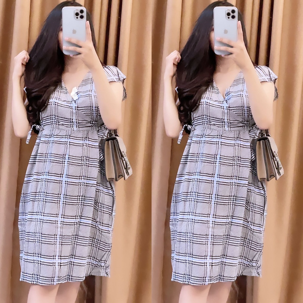 Baju tidur Daster kekinian kimono busui frendly bahan rayon adem-BERRY ABU