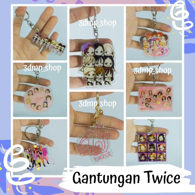 Gantungan Ganci Keychain Kunci Twice Kpop Yes or yes Knock knock