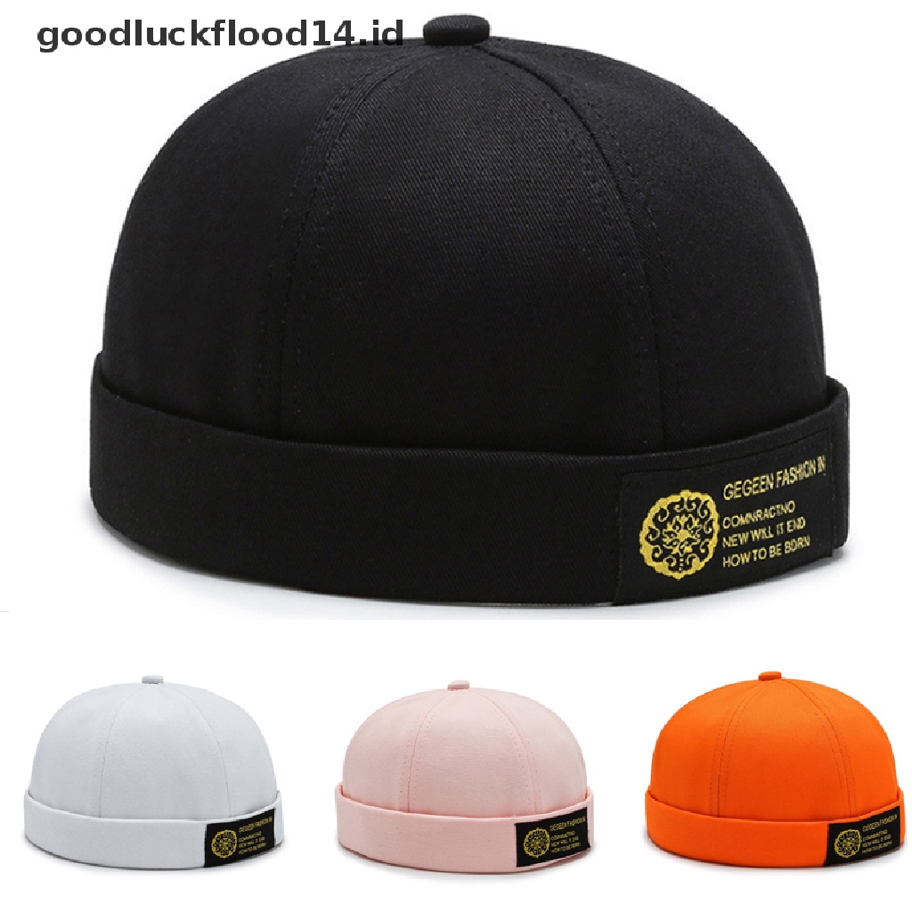 [OOID] Vintage Hip Hop Men Women Hat Retro Cap Adjustable Brimless Hat Beanie Hat ID