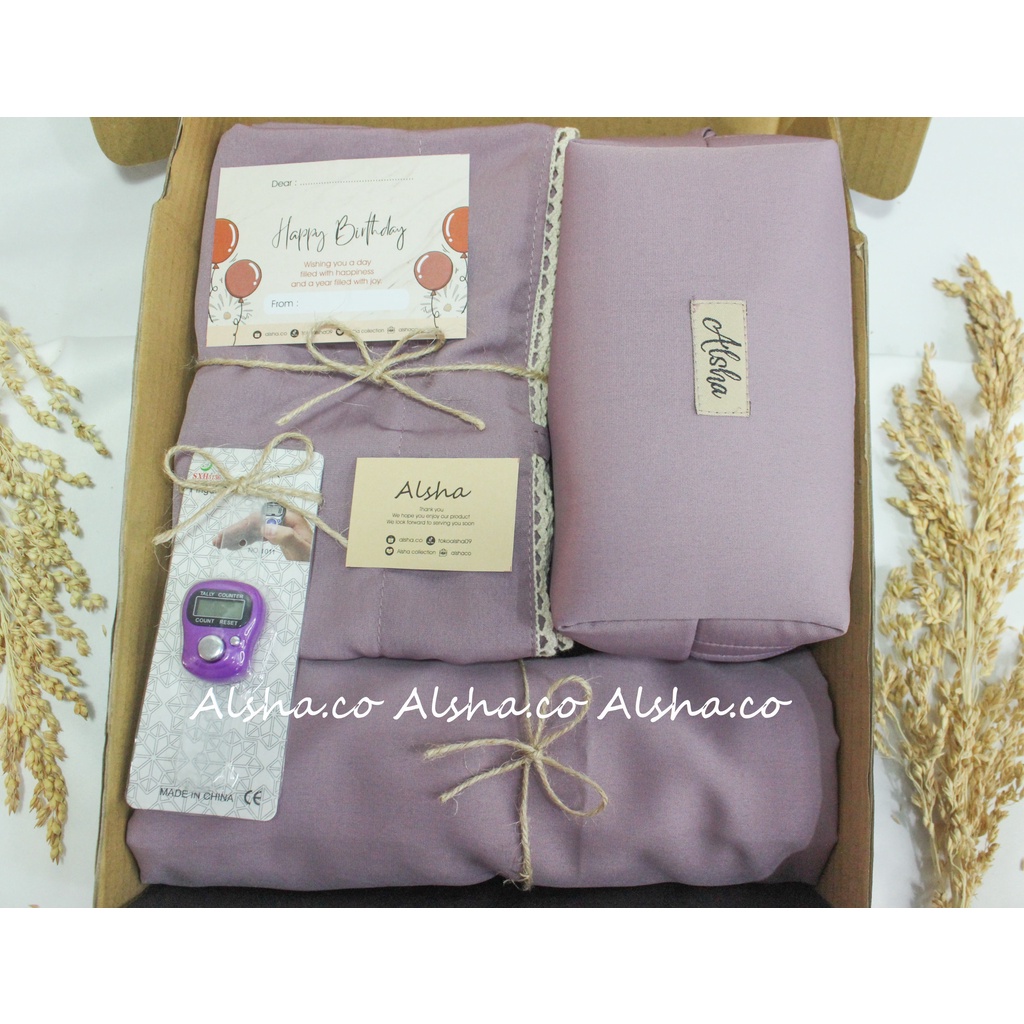 Hampers Mukena/Gift Box/Kado Alat Solat Mukenah 2 in 1 Pouch