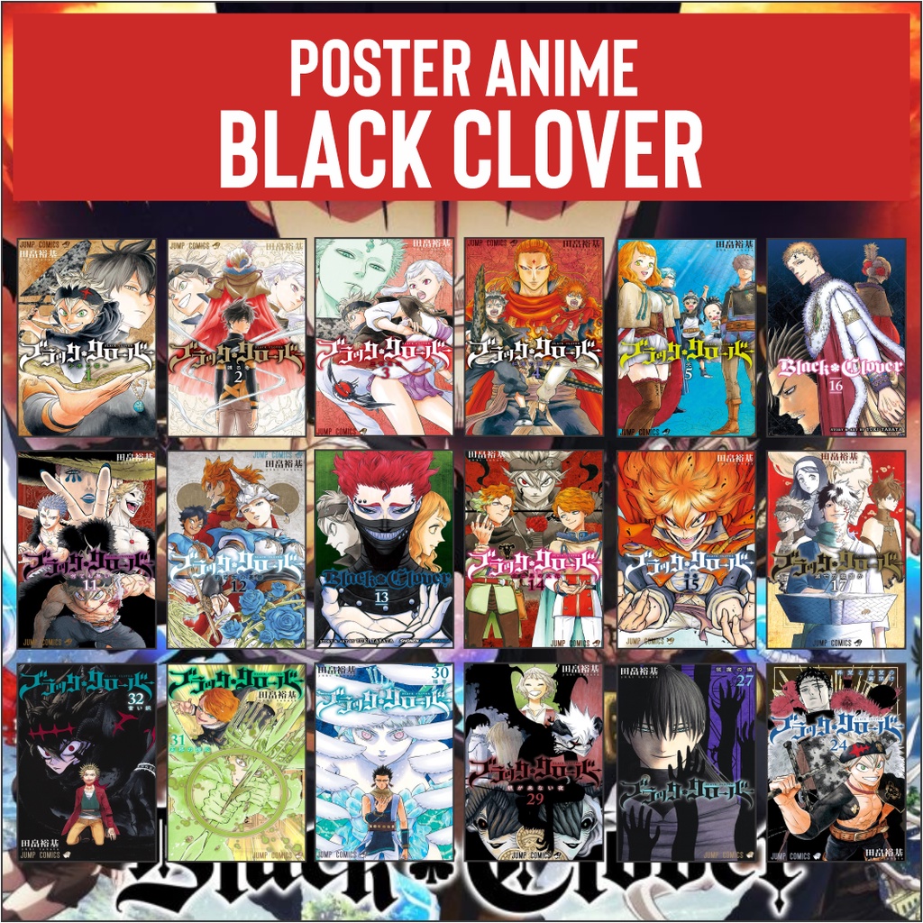 Poster Black Clover Cover Manga Aesthetic