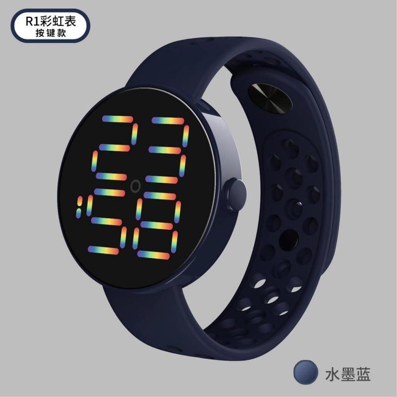 Jam Tangan Pria dan Wanita LED Water resist R1 rubber Original