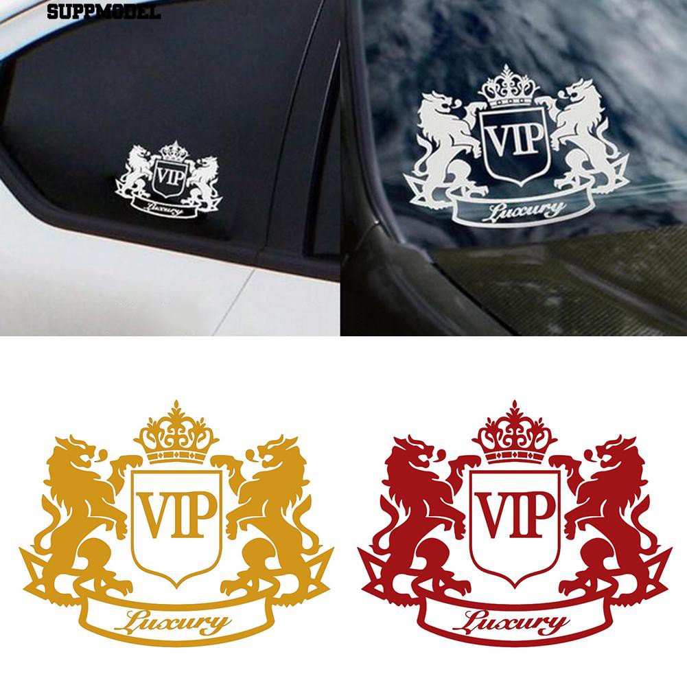 ⏲Singa ganda Crown VIP Surat Motor Mobil Dekorasi Reflektif Decal Sticker