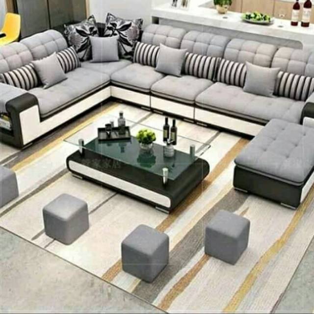 Sofa Letter U Modern Kualitas Premium Bisa Custom Ukuran Sofa Letter U Modern Kualitas Premium Bisa Custom Ukuran