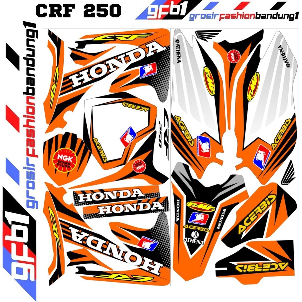 Decal Motor cross Trail Adventure CRF 250cc Variasi Acereis