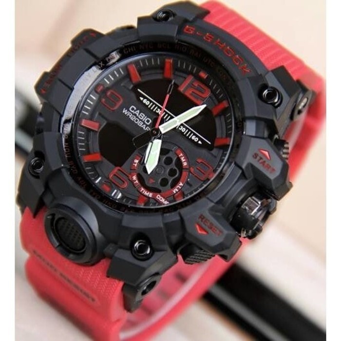 TERMURAH G SHOCK GWG 1000 GSHOCK GWG1000 TALI MERAH   Merah Murah
