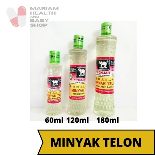 Minyak Telon Cap Gajah 60 ml | Telon Bayi | Baby