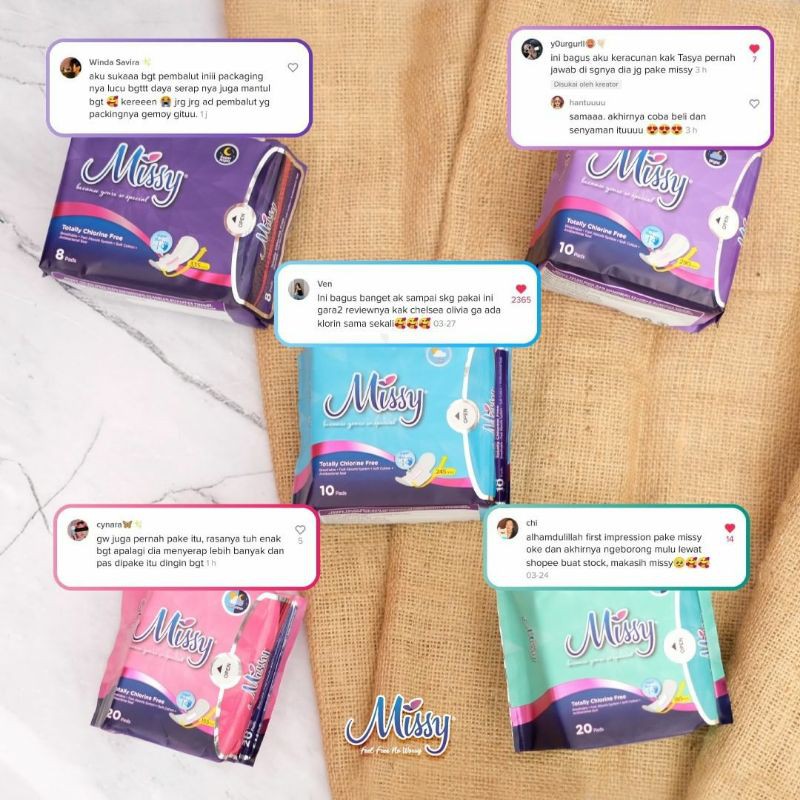 MISSY PEMBALUT ALL VARIAN /MISSY PANTYLINER