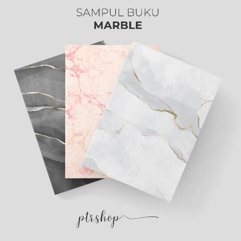 

PRODUK KEREN PROMO SAMPUL BUKU BOOK COVER A5/B5 MARBLE EDITION ♬ 881