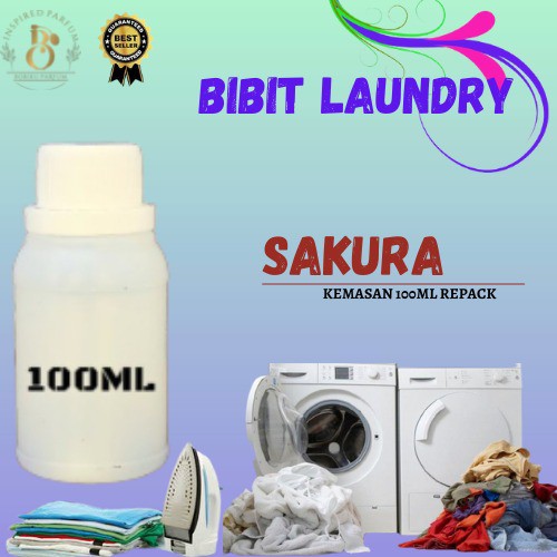 BIBIT MURNI UNTUK PARFUM LAUNDRY PENGHARUM PAKAIAN SAKURA // 100ML REPACK