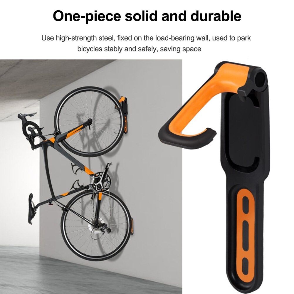 Gantungan Dinding Sepeda Bike Wall Hook Hanger - B-2R - Black/Orange