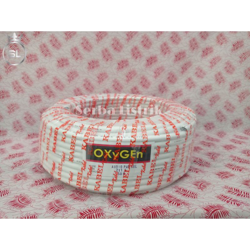Kabel Listrik NYM (kawat) 2x1,5 Oxygen 50M Putih