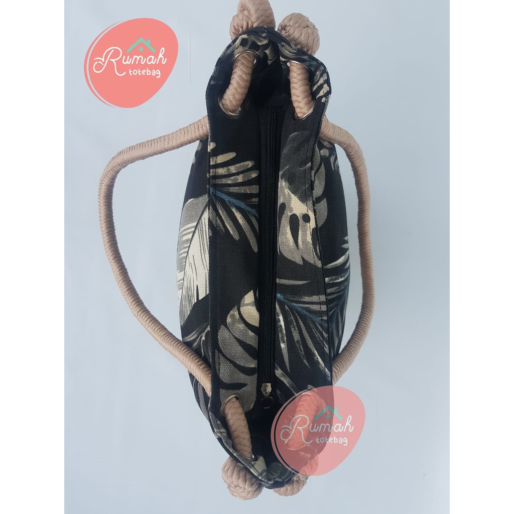 TAS_BDG TOTEBAG TALI SUMBU MOTIF FLORA