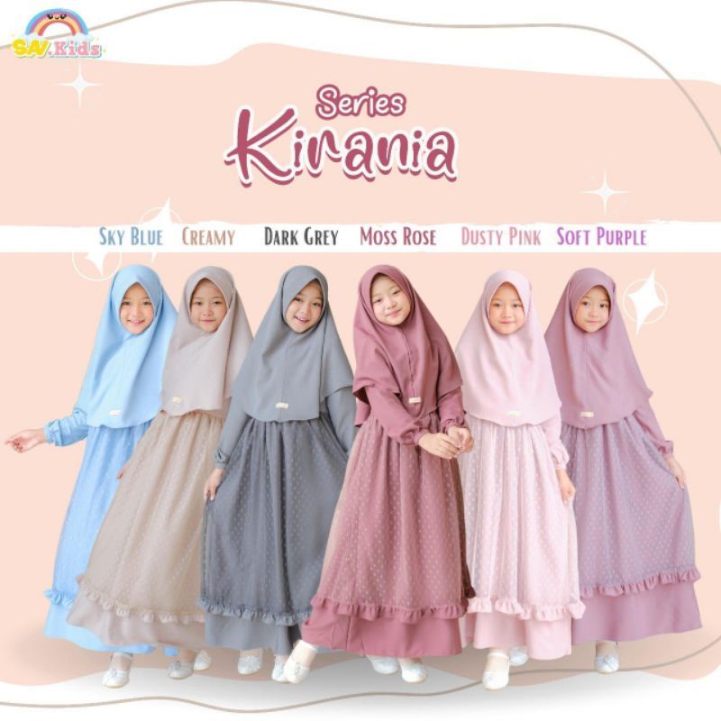 gamis tutu anak kirania series ori by sav kids