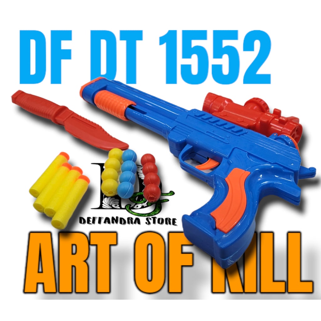 PISTOL CIVILLIAN NERF / TEMBAKAN KOKANG PELURU BUSA SNI - MAINAN ANAK COWOK