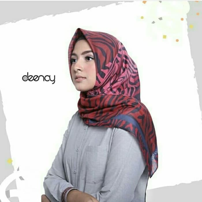 Promo PROMO Deenay Hijab Motif Della Kerudung Deenay Jilbab Deenay Della Diskon