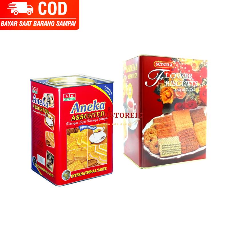 

(JAMBISTOREID) JAMBI LANGSUNG KIRIM Kue Kaleng Aneka Assorted Serena Flowers Biscuits 1000gram Kue Lebaran JAMBI Khong Guan