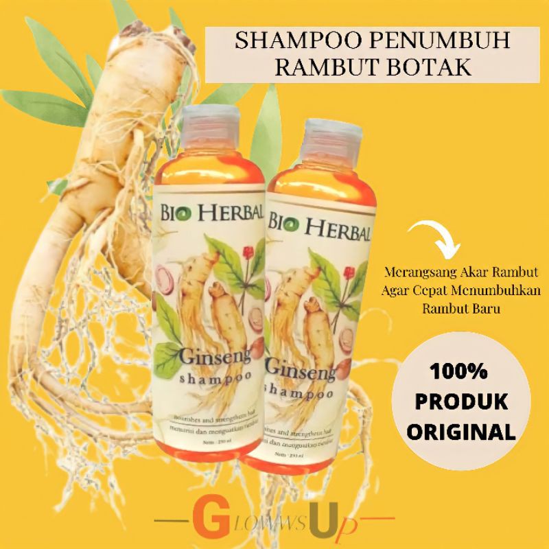 BIO HERBAL GINSENG SHAMPOO ORGINAL BPOM - SHAMPOO GINGSENG BIO HERBAL