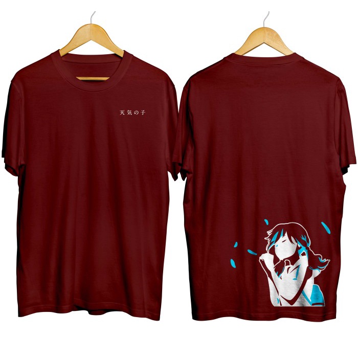 Kaos distro anime HINA AMANO - WEATHERING WITH YOU