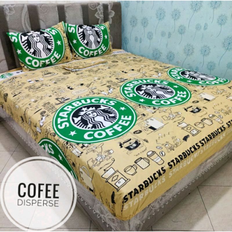 ✅✅ SPREI HOMEMADE MOTIF STARBUCKS 180x200 160x200 120x200 MURAH COD TERLARIS