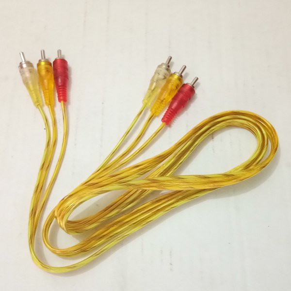 Kabel Transparan 3 keluar 3 /  Kabel TV / Kabel Audio