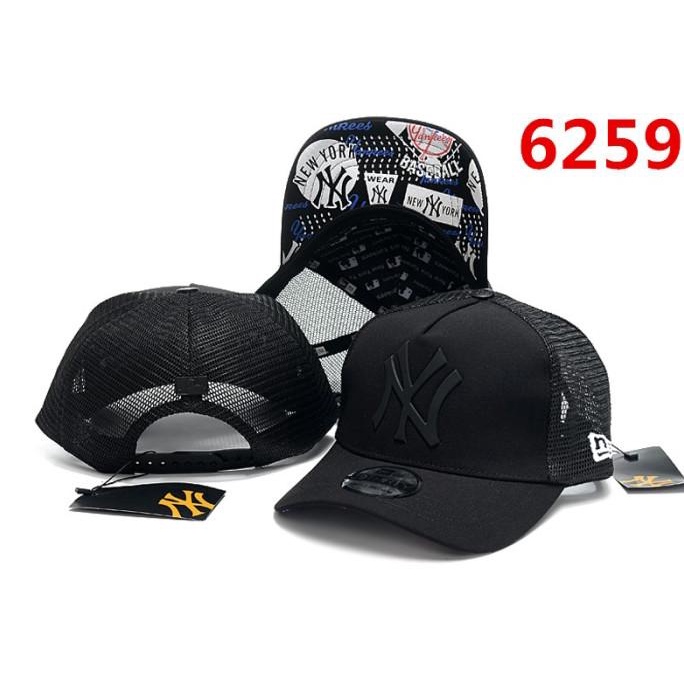 Trucker Ny Fullblack Visor Topi Jaring Full Hitam Visor Premium Import