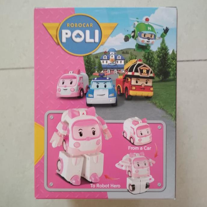 Baru Silverlit Robocar Poli Amber Transforming Robot Ayo Order
