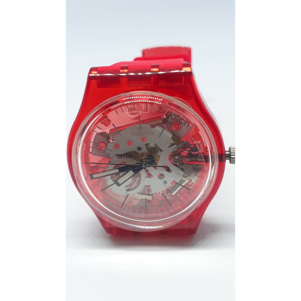 Jam Tangan Swatch Pria Rosso Bianco Gr 178 Shopee Indonesia