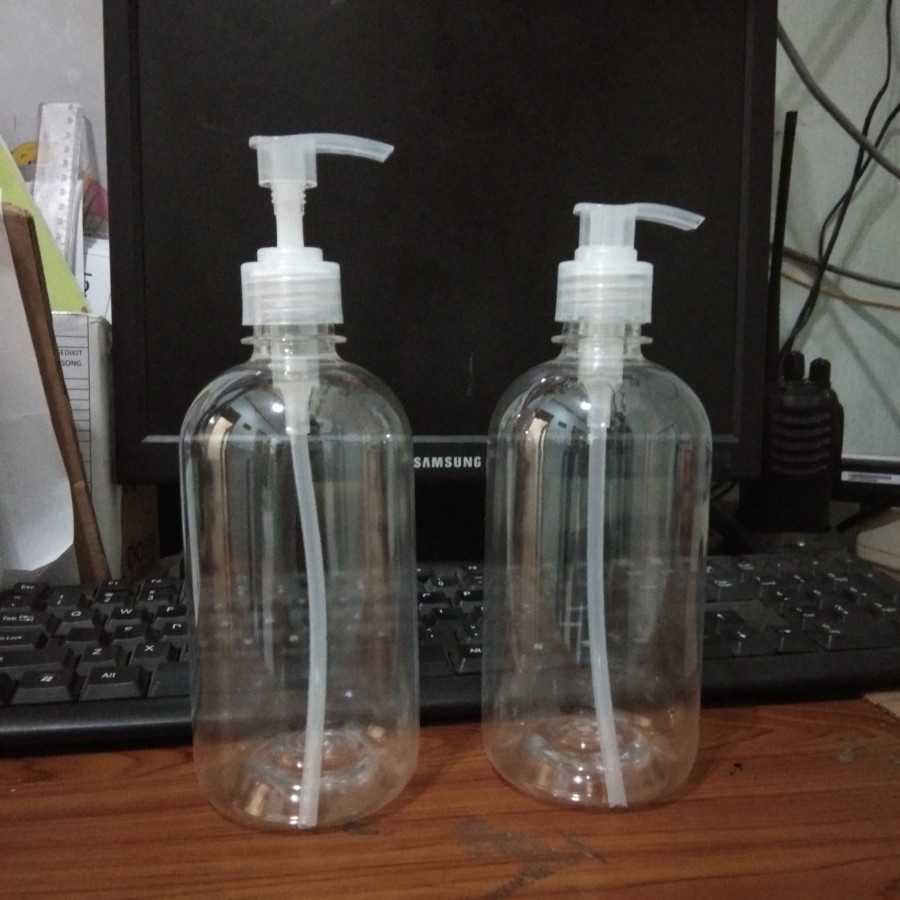 Botol Sabun Cair 500 ml Tutup Pump Botol Pump