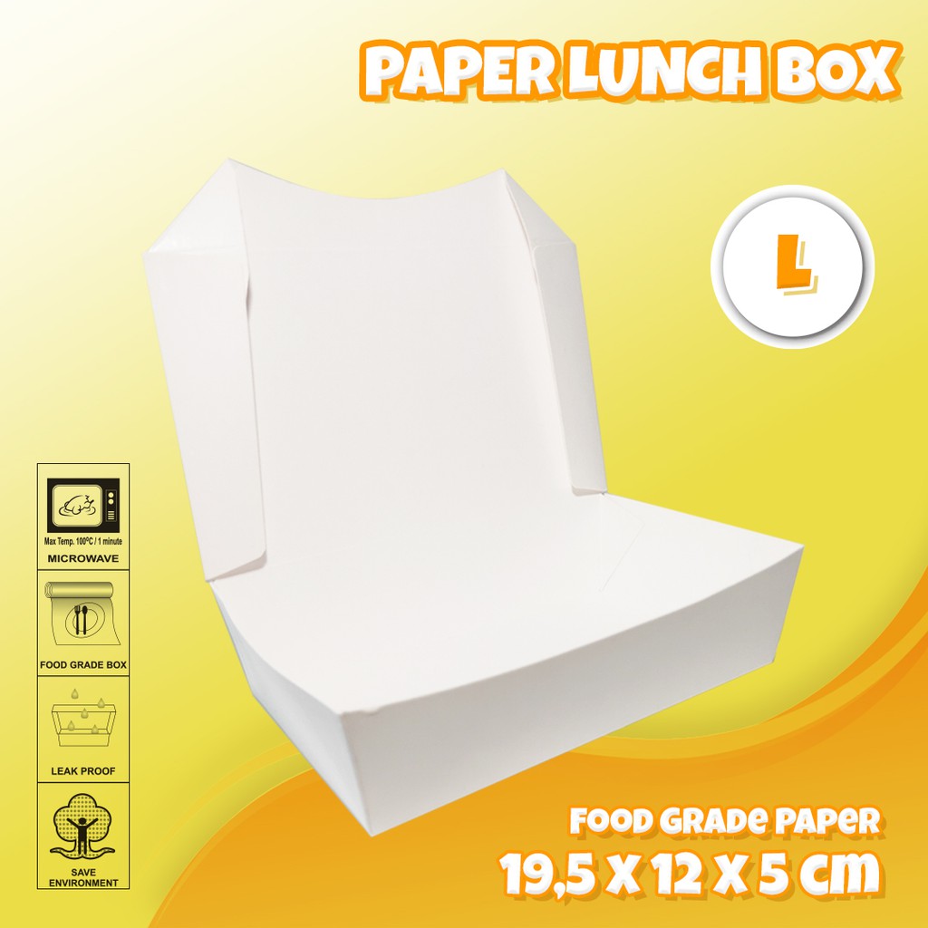 PAPER BOX SZ L/ PAPER LUNCH BOX SZ L/ DUS NASI/LUNCH BOX PAPER