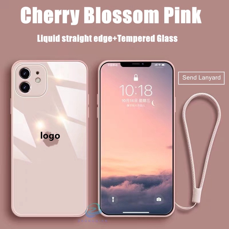 Case Kaca Dengan Tali Tangan Untuk Ip 13 12 11 Pro Max 7 8 Plus Se2020 X Xs Max Xr