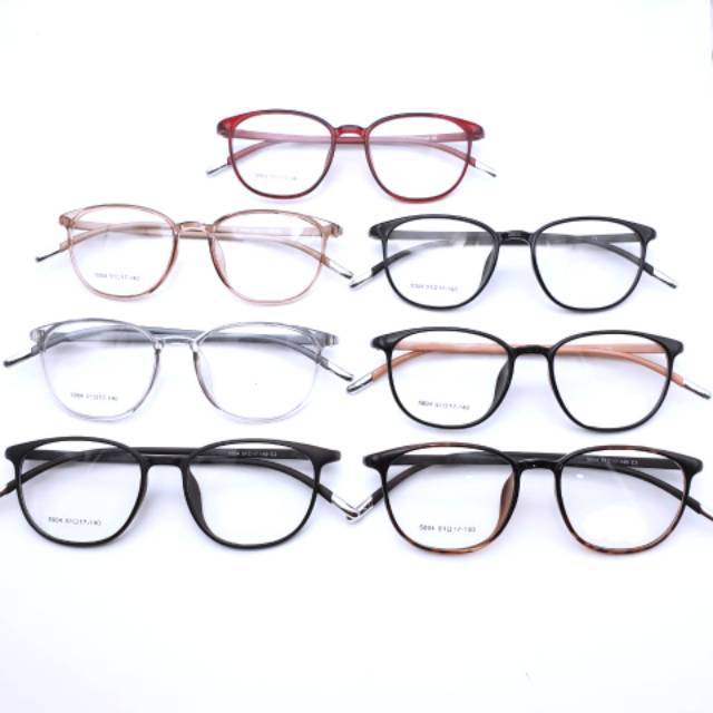 Paket Kacamata 5004, Gratis Lensa Minus, Kacamata Antiradiasi, Kacamata Baca , Kacamata Kora