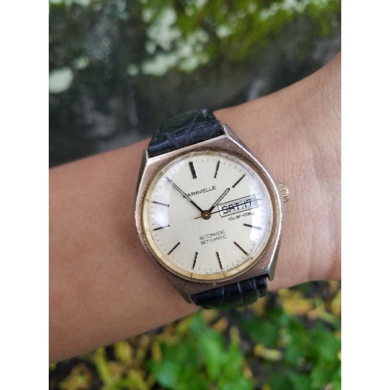 jam tangan caravelle by bulova automatic vintage origin