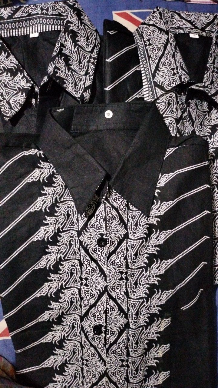 Batik Couple Keluarga Sania Ruffle Ori Ndoro Jowi Dnt Motif Modang Abu E