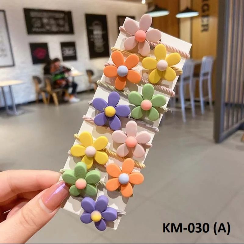 Promo 1 Set Ikat Rambut Anak Perempuan / Karet Rambut Anak / Ikat Rambut Import