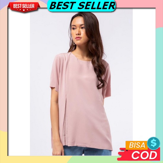 Clora Blouse || Pakaian Wanita || Baju Wanita || Atasan Wanita || Kemeja Blouse Polos Lengan Balon P