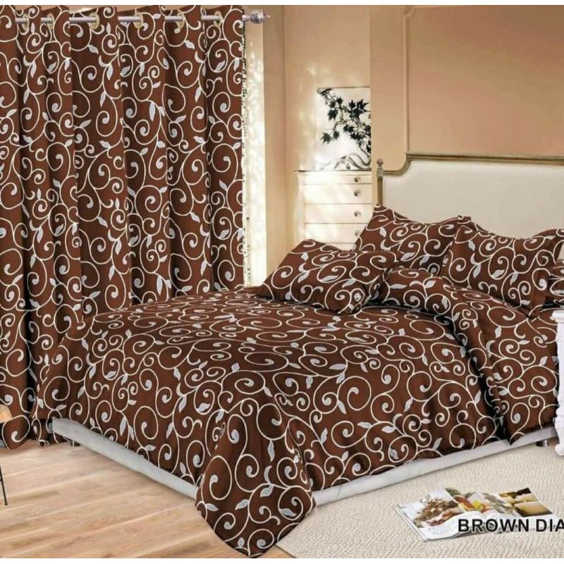 Seprei motif diandra kain katun lokal,lembut,tebal,tidak luntur