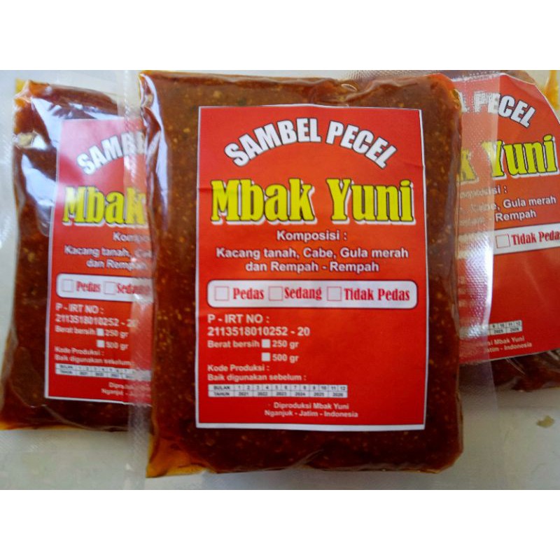 

Sambel Pecel Sangrai kacang sangrai Sambal Pecel kemasan vacum 500 gr