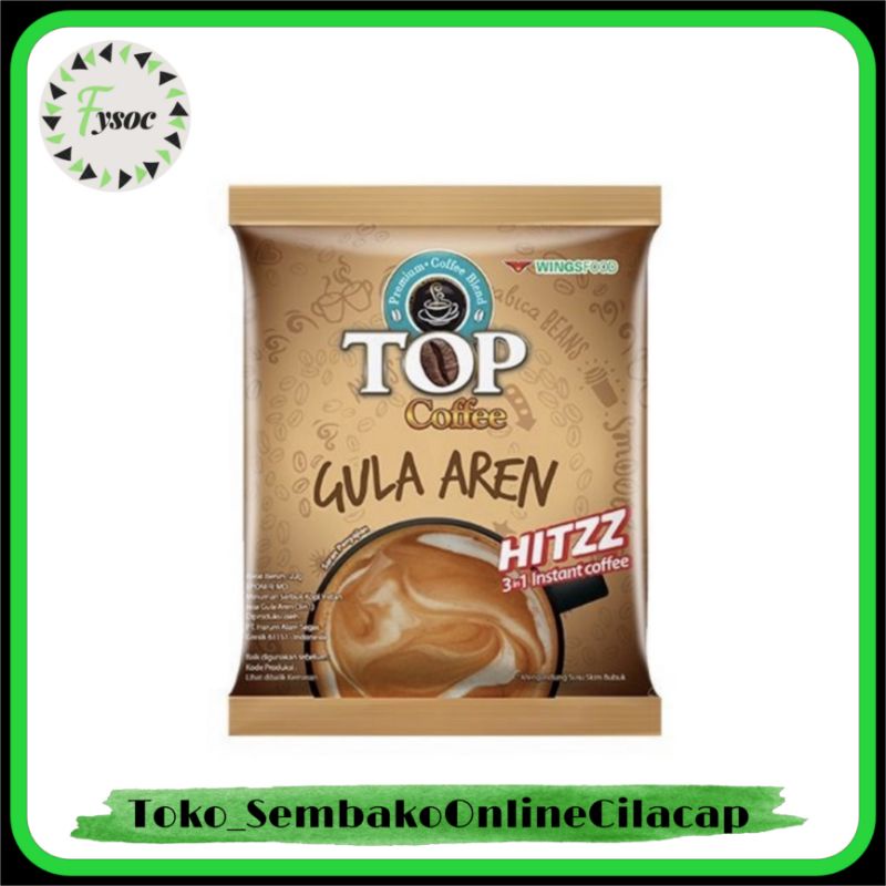 TOP KOPI GULA AREN 27 GR KEMASAN BARU