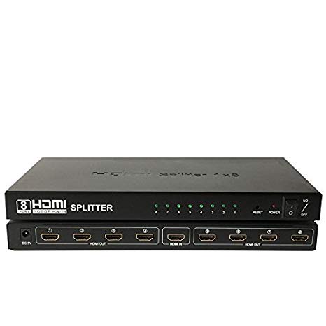 HDMI Splitter 8 Port Full HD 4K 3D HDMI Spliter 1-8