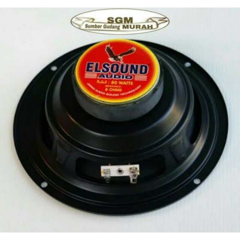 Speaker Elsound 8 inch Woofer Merah